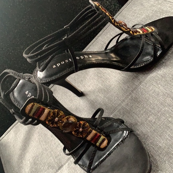 Apostrophe Black Sandal Pump, NIB, sz 8 - Picture 2 of 15